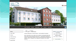 Desktop Screenshot of hotelchristina.de