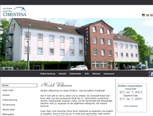 Tablet Screenshot of hotelchristina.de