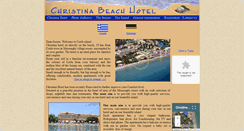 Desktop Screenshot of hotelchristina.gr